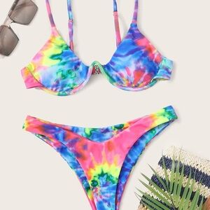 Vibrant Tie-Dye Bikini Set